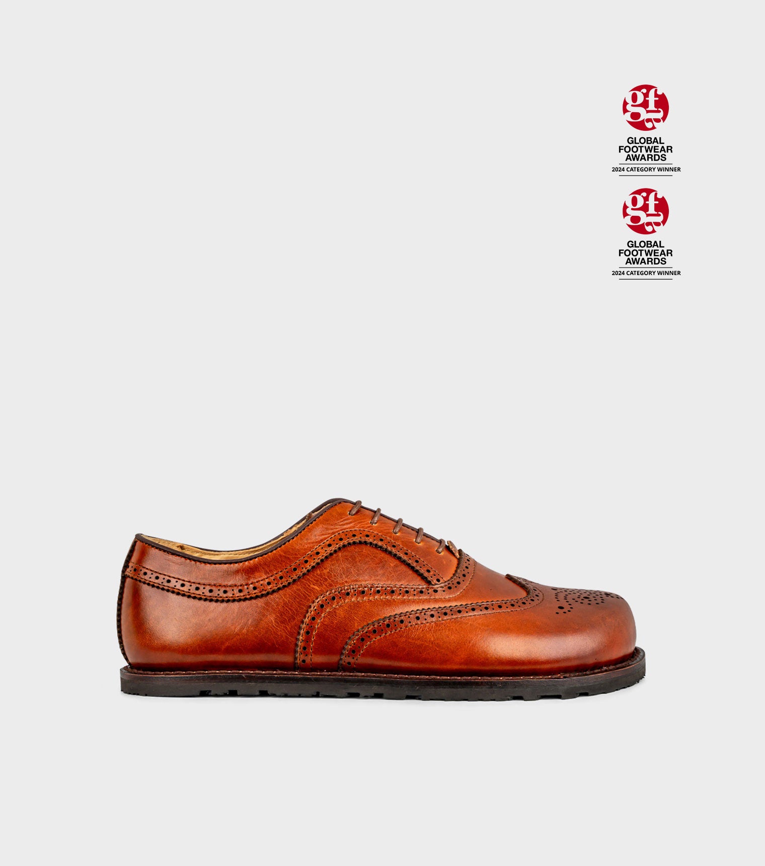 goodyear welted dress shoes Goodyear Welted Barefoot Brogue Shoes 2.0 Chestnut Brown XW