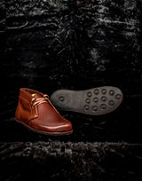 Barefoot Desert Boots | English Oak Bark Tanned 'Bakers Russian' Calf Leather | Dainite British Soles