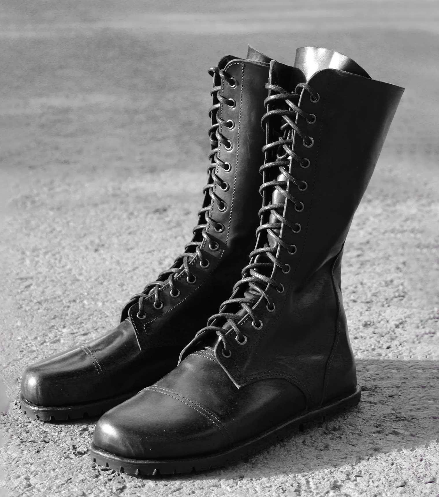 Made to Order Barefoot Kombat Boots with Laced Fastenings