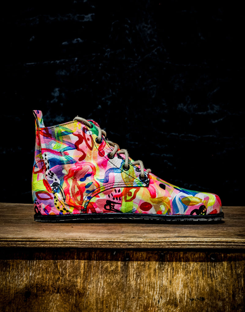Art on Shoes Barefoot Shoes | Shoe intervention by UK Artists