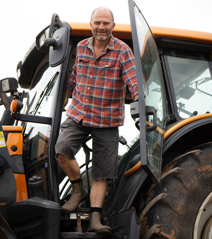 Barefoot Safety Chelsea Boots in rich brown microfiber Nobuk, ideal for farming and agricultural jobs. The boots feature a wide toe box for natural movement, CSA F2413-24 certification (pending), slip-resistant Diamond Grip soles to withstand oil and fuel, and anti-puncture insoles for tough terrain. Designed with a lightweight fiberglass toe cap for added protection, these handmade boots from a sustainable factory in Portugal ensure both safety and comfortable barefoot experience for farm work