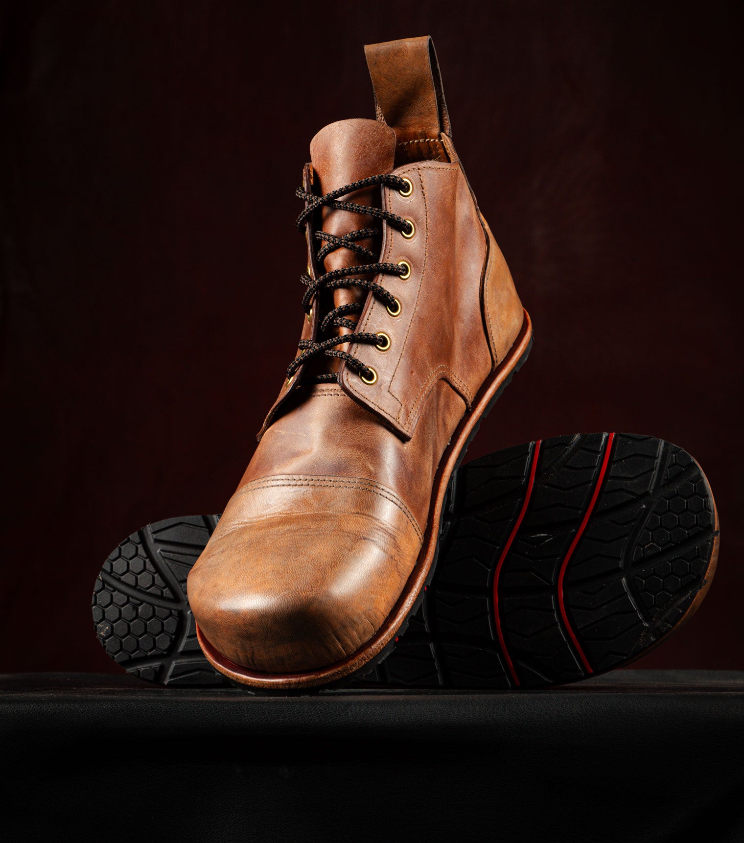 Kangaroo leather work boots best sale