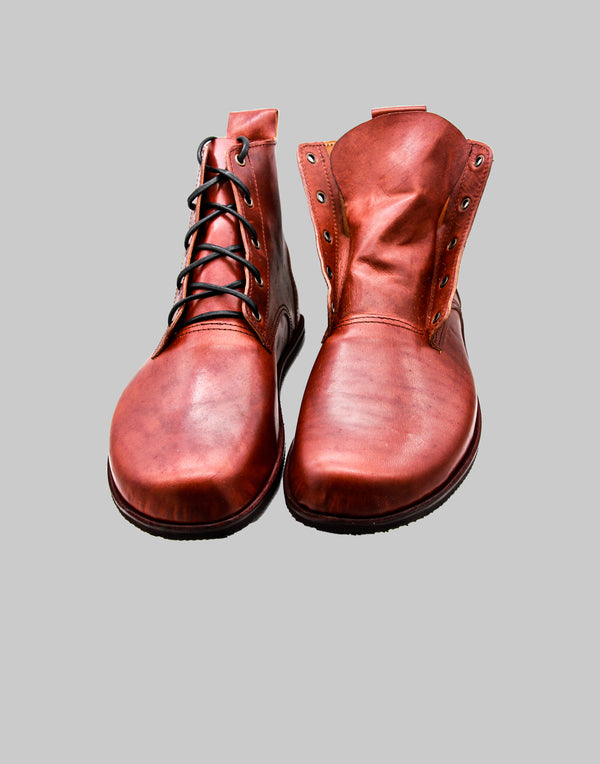 Barefoot Chukka Boots | Cherry Leather Boots
