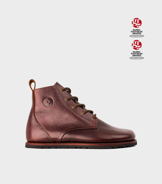 Goodyear Welted Barefoot Chukka Boots Chocolate Brown Wide