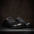 Goodyear Welted Barefoot Shoes Barefoot Brogue in Black Best Barefoot Dress Shoes