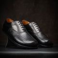 Goodyear Welted Barefoot Shoes Barefoot Brogue in Black Best Barefoot Dress Shoes