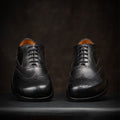 Goodyear Welted Barefoot Shoes Barefoot Brogue in Black Best Barefoot Dress Shoes