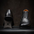 Goodyear Welted Barefoot Shoes Barefoot Brogue in Black Best Barefoot Dress Shoes