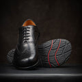 Goodyear Welted Barefoot Shoes Barefoot Brogue in Black Best Barefoot Dress Shoes
