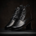 Goodyear Welted Barefoot Chukka Boots in Black by Gaucho Ninja Extra Wide Barefoot Wear Shoes dress shoes with wide toe box 