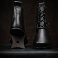 Goodyear Welted Barefoot Chukka Boots in Black by Gaucho Ninja Extra Wide Barefoot Wear Shoes dress shoes with wide toe box 