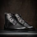 Goodyear Welted Barefoot Chukka Boots in Black by Gaucho Ninja Wide Barefoot Wear Shoes dress shoes with wide toe box 