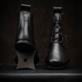 Goodyear Welted Barefoot Chukka Boots in Black by Gaucho Ninja Wide Barefoot Wear Shoes dress shoes with wide toe box 