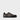Gaucho Ninja Iga barefoot calf leather sneaker in charcoal ninja black brown with brown suede toe and tan leather lining, wide toe box, zero drop, handmade unisex everyday shoe