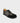 Gaucho Ninja Iga barefoot calf leather sneaker in charcoal ninja black brown with brown suede toe and tan leather lining, wide toe box, zero drop, handmade unisex everyday shoe