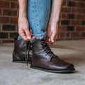 Goodyear Welted Barefoot Chukka Boots in Brown by Gaucho Ninja Wide Barefoot Wear Shoes dress shoes with wide toe box 