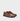 Gaucho Ninja Koga barefoot tabi sneaker in chocolate full-grain calf leather with split toe, wide W+ toe box and zero-drop sole, stitched diamond mark, unisex