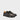 Gaucho Ninja Koga barefoot tabi sneaker in charcoal ninja black full-grain calf leather with split toe, wide W+ toe box and zero-drop sole, stitched diamond mark, unisex