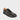 Gaucho Ninja Koga barefoot tabi sneaker in charcoal ninja black full-grain calf leather with split toe, wide W+ toe box and zero-drop sole, stitched diamond mark, unisex