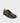 Gaucho Ninja Koga barefoot tabi sneaker in charcoal ninja black full-grain calf leather with split toe, wide W+ toe box and zero-drop sole, stitched diamond mark, unisex