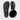 Vanguard barefoot combat boots in black leather, X-Wide – Sacred Geometry outsole and top view