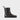 Brunel barefoot engineer boots in distressed black leather, X-Wide – side view