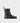 Brunel barefoot engineer boots in distressed black leather, X-Wide – side view