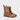 Brunel barefoot engineer boots in Crazy Gaucho brown leather, X-Wide – pair, three-quarter view