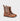 Brunel barefoot engineer boots in Crazy Gaucho brown leather, X-Wide – pair, three-quarter view