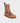 Brunel barefoot engineer boots in Crazy Gaucho brown leather, X-Wide – three-quarter front view
