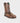 Butch Cassidy barefoot cowboy boots in walnut brown leather, X-Wide – three-quarter front view