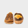 Brown Barefoot Retro Trainers by Gaucho Ninja
