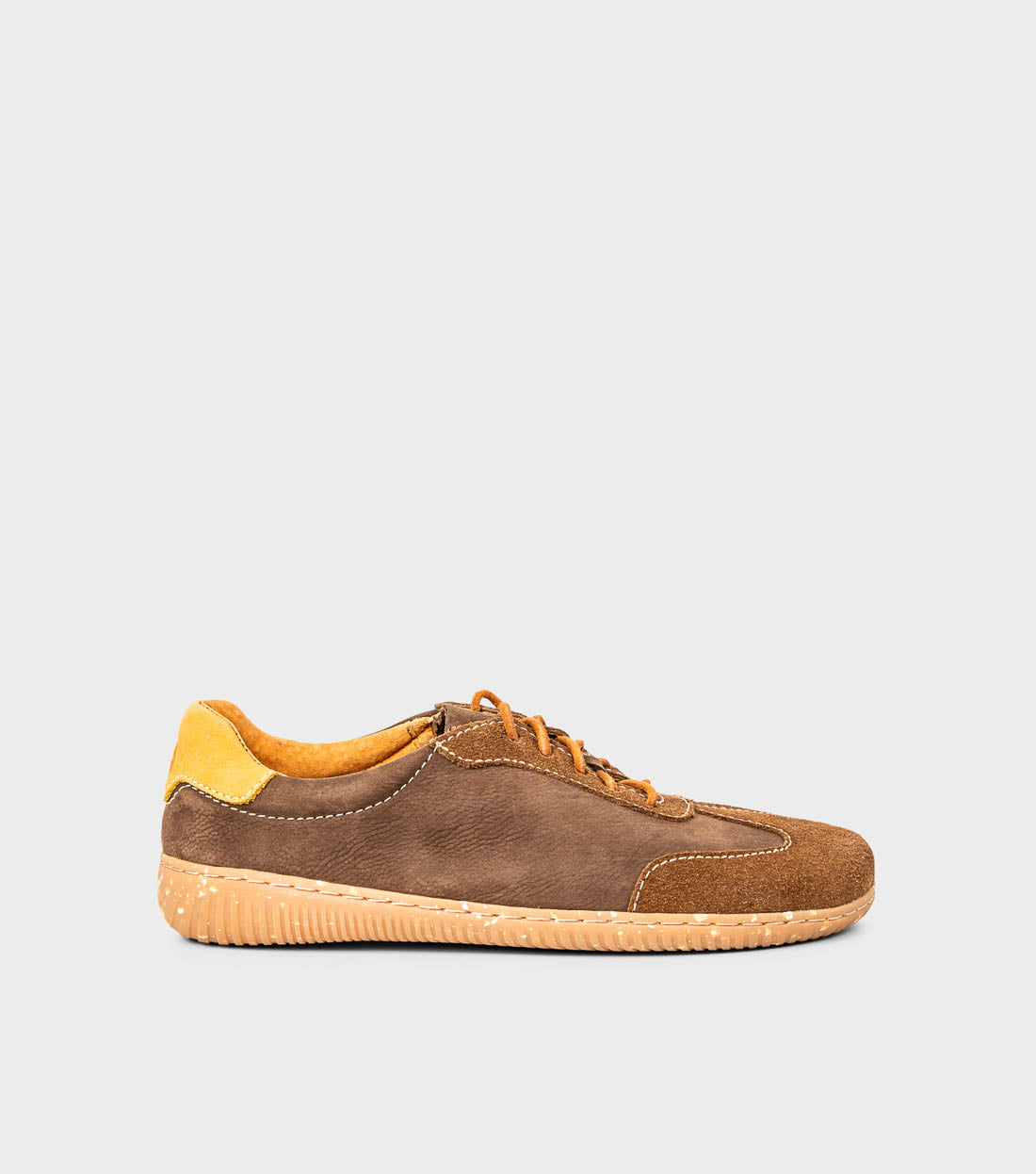 Brown Barefoot Retro Trainers by Gaucho Ninja