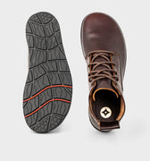 Award Winning Goodyear Welted Barefoot Chukka Boots for Men and Women in Brown Veg Tan Leather by Gaucho Ninja