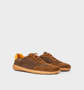 Brown Barefoot Retro Trainers by Gaucho Ninja