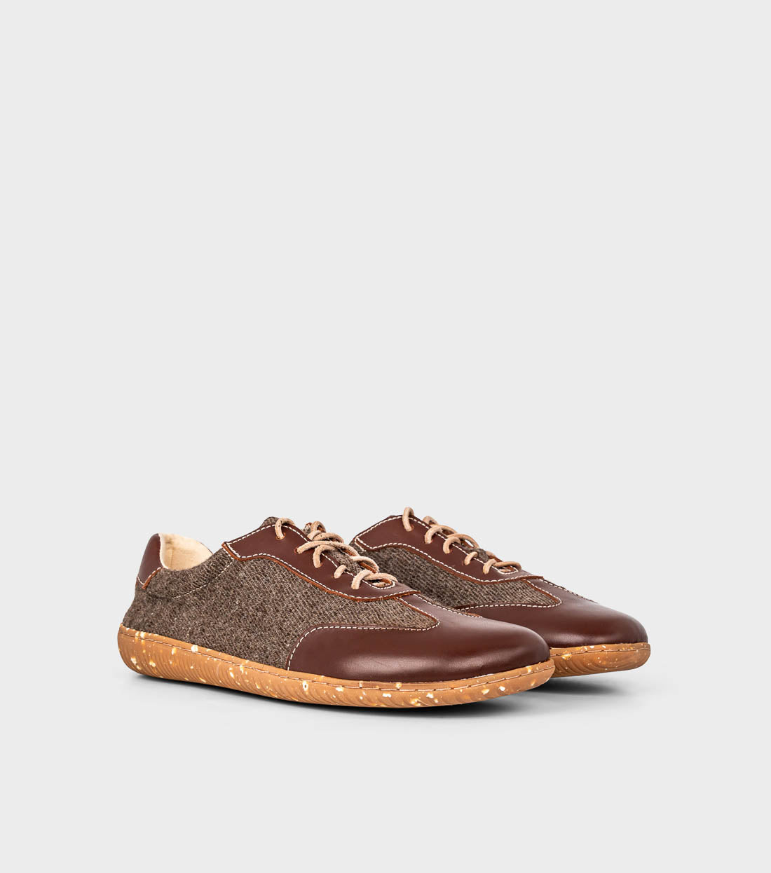 Yak Wool and Leather Barefoot Retro Trainers by Gaucho Ninja