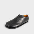 Goodyear Welted Barefoot Oxford Brogue in Black the world's most stylish barefoot dress shoe