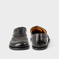 Goodyear Welted Barefoot Oxford Brogue in Black the world's most stylish barefoot dress shoe