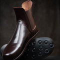 Barefoot Chelsea Boots in Shell Cordovan Leather from Gaucho Ninja British Chelsea Boots Made in Britain