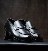 Barefoot Loafers in Spanish Artisan Leathers by Gaucho Ninja Casein Mustang Black