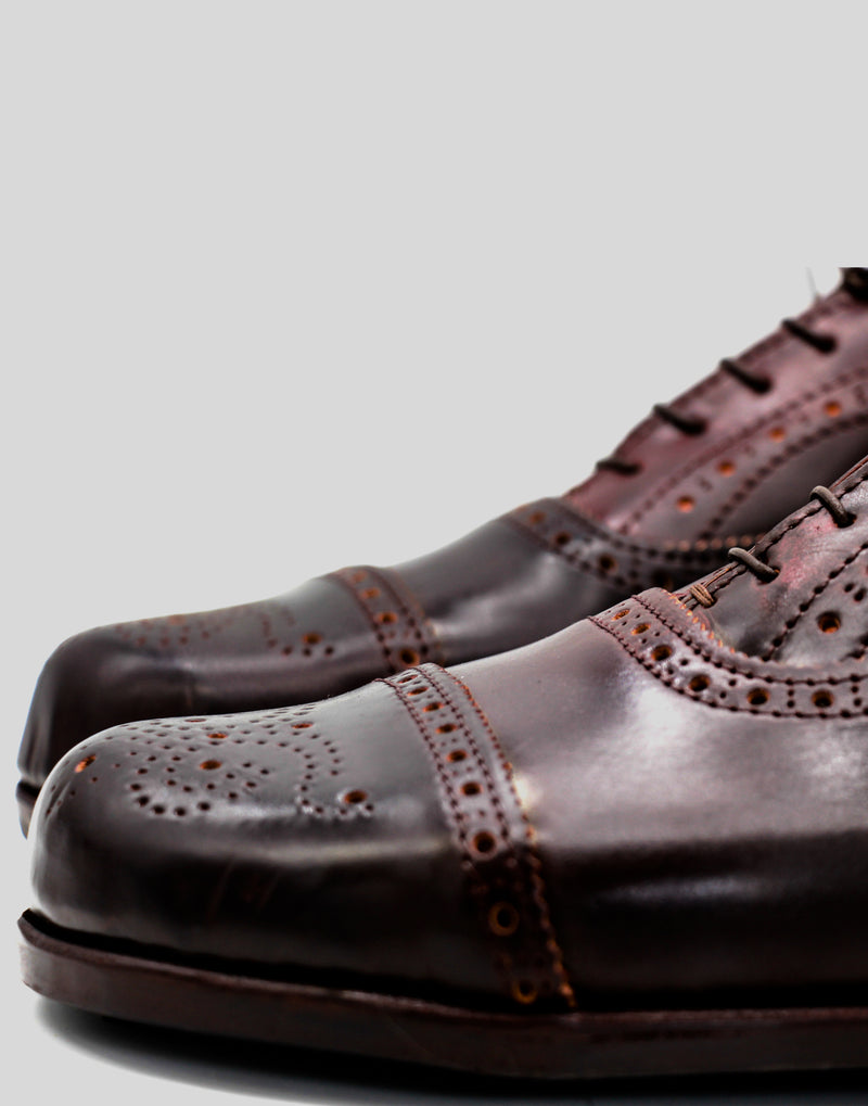 Barefoot Oxford Diplomat Shoes | #8 Shell Cordovan by Horween | Dainite soles | Luxury edition