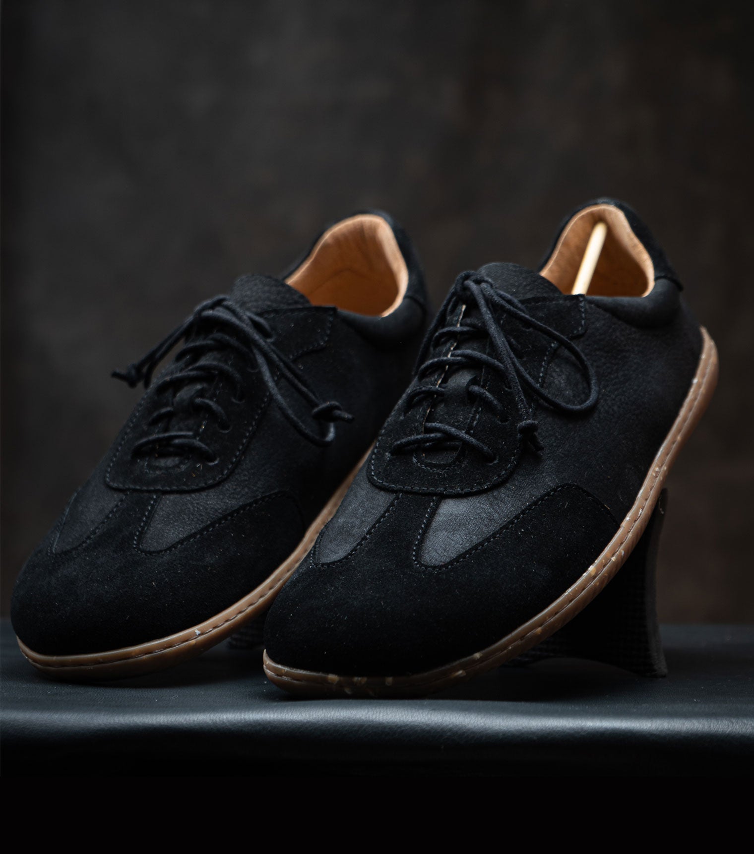 Barefoot Retro Trainers by Gaucho Ninja | Black Trainers