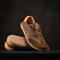 Brown Barefoot Retro Trainers by Gaucho Ninja