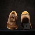 Brown Barefoot Retro Trainers by Gaucho Ninja