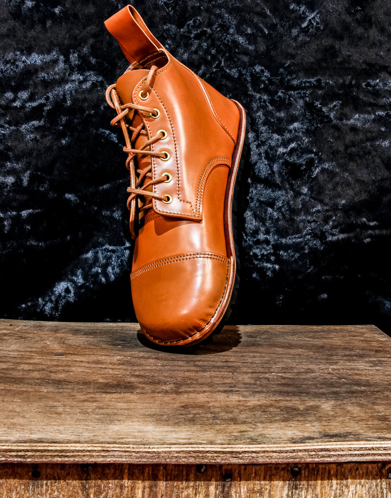 Barefoot Trekking Boots - Shell Cordovan Leather