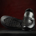 Barefoot Loafers in Spanish Artisan Leathers by Gaucho Ninja Casein Mustang Black