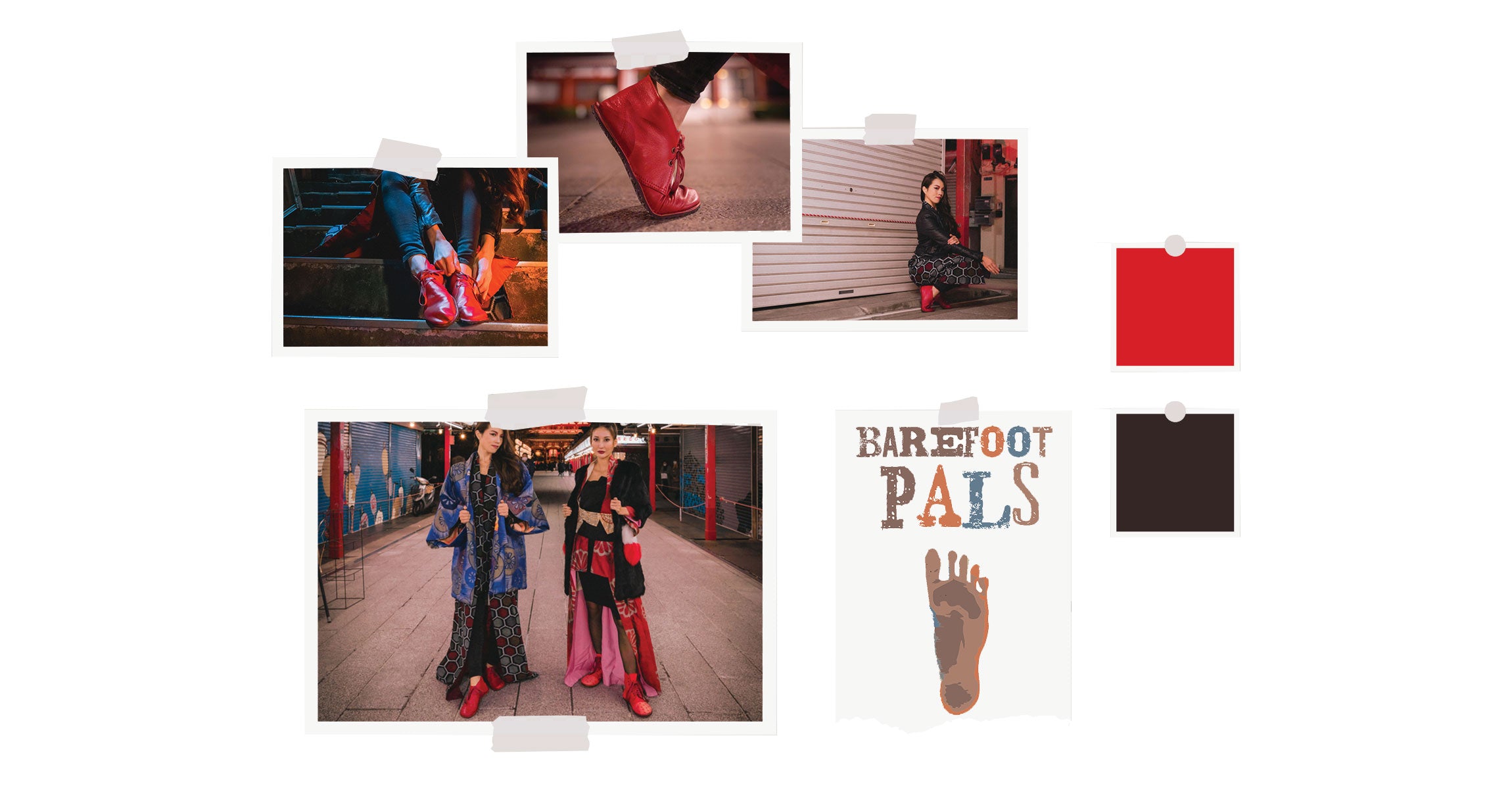 Red Barefoot Pals Mood Board