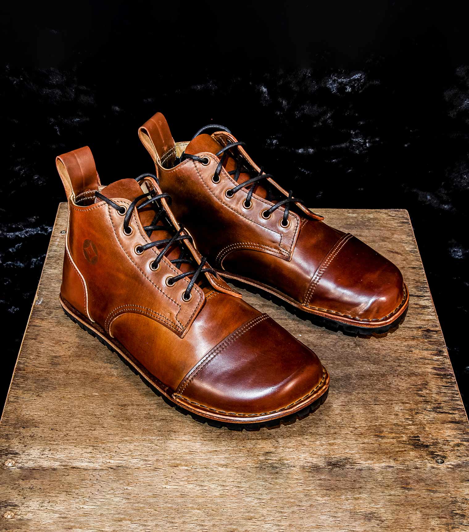 Barefoot Trekking Boots Shell Cordovan Leather by Gaucho Ninja