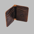 Minimalist Leather Wallet - Chocolate Horse Culatta