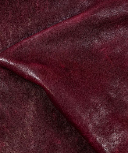 Cloe Washed Horse Burgundy Leather for Barefoot Shoes by Gaucho Ninja